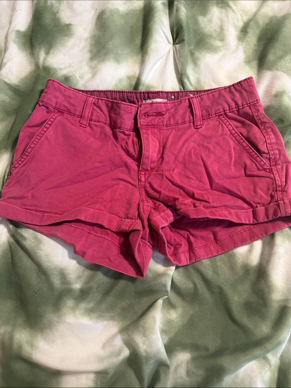 SO Hot Pink Casual High-Rise Cotton-Blend Shorts